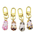 Zinc Alloy Printed Cat Keychain for Bag Charm view 5