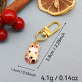 Zinc Alloy Printed Cat Keychain for Bag Charm view 2