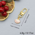 Metal Starfish Shell Keychain AirPods Bag Charm view 2