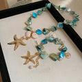 Imitation Pearl Shell Conch Starfish Jewelry Set Beach Vacation Geometric Clavicle Necklace view 2