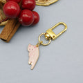 Metal Fairy Cat Mini Keychain Backpack Bag Charm view 7