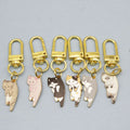 Metal Fairy Cat Mini Keychain Backpack Bag Charm view 1