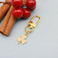 Zinc Alloy Enamel Rhinestone Four Leaf Clover Keychain Bag Charm view 6