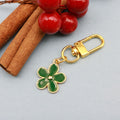 Metal Double Sided Enamel Flower Keychain For Colorful Bag Charm view 10