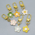 Metal Flower Keychain Bag Charm Gift view 3