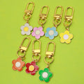 Metal Flower Keychain Bag Charm Gift view 1