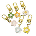 Metal Flower Keychain Bag Charm Gift view 5