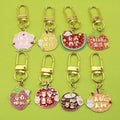 Zinc Alloy Lucky Orange Fruit Keychain For Gift view 1