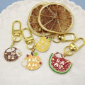 Zinc Alloy Lucky Orange Fruit Keychain For Gift view 2