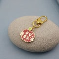 Zinc Alloy Lucky Orange Fruit Keychain For Gift view 4