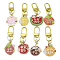 Zinc Alloy Lucky Orange Fruit Keychain For Gift view 5