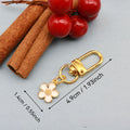 Metal Enamel Japanese Cherry Blossom Keychain Bag Charm view 2