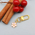 Metal Enamel Japanese Cherry Blossom Keychain Bag Charm view 6