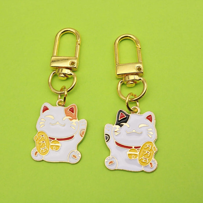 Zinc Alloy Lucky Cat Jewelry Findings Accessories for DIY Jewelry Making