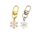 Metal Rhinestone Snowflake Keychain Bag Charm view 5