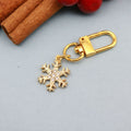 Metal Rhinestone Snowflake Keychain Bag Charm view 6