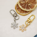 Metal Rhinestone Snowflake Keychain Bag Charm view 4