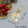 Zinc Alloy Lucky Koi Fish Keychain Car Bag Charm view 2