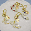 Zinc Alloy Lucky Koi Fish Keychain Car Bag Charm view 3