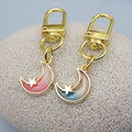 Zinc Alloy Moon Star Keychain For Bag Charm Gift view 4