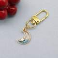 Zinc Alloy Moon Star Keychain For Bag Charm Gift view 6