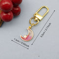 Zinc Alloy Moon Star Keychain For Bag Charm Gift view 2