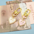 Zinc Alloy Heart Bow Keychain Bag Charm view 4