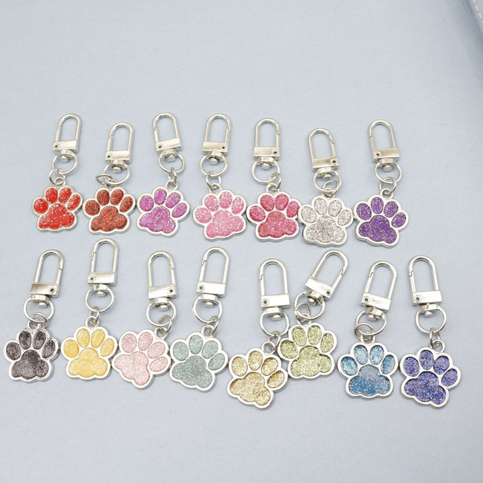 Zinc Alloy Bear Paw Keychain Pet Gift