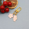 Zinc Alloy Koi Fish Flower Keychain Couple Bag Charm view 6