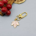 Metal Maple Leaf Keychain Bag Charm Gift view 7
