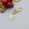 Metal Maple Leaf Keychain Bag Charm Gift view 6
