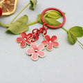 Metal Colorful Flower Keychain Bag Charm Key Ring view 8