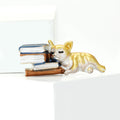 Alloy Enamel Cute Cat Brooch Pin For Fashion Accessories view 4