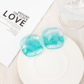 Dopamine Colorful Acrylic Geometric Oval Shrimp Chip Studs For Women Statement Elegant Earrings view 3