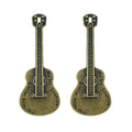 Vintage Alloy Guitar Charm Pendant