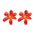 Acrylic Flower Stud Earrings For Women, Beach Vacation Style Elegant Fashion Earrings view 5