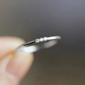 Minimalist Geometric Stackable Round Cubic Zirconia Ring For Women Daily Fashion Jewelry view 5