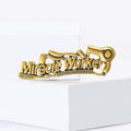 Alloy Enamel Barber Letter Brooch Pin For Apparel Decoration view 4