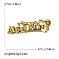 Alloy Enamel Barber Letter Brooch Pin For Apparel Decoration view 5