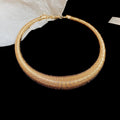 Metal Irregular Geometric Round Choker Necklace For Women, Statement Light Luxury Collarbone Chain view 4