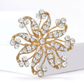 Alloy Rhinestone Hollow Glass Brooch For Women's Suit Decoration view 3