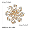 Alloy Rhinestone Hollow Glass Brooch For Women's Suit Decoration view 6