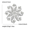 Alloy Rhinestone Hollow Glass Brooch For Women's Suit Decoration view 5