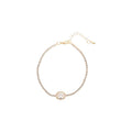 Light Luxury Copper Oval Zircon Geometric Bangle For Women Elegant Fashion Jewelry view 5
