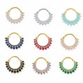 Women's Delicate Ear Cuff Earrings, Multicolor Cubic Zirconia Fashion Jewelry Accessories view 1