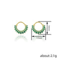 Women's Delicate Ear Cuff Earrings, Multicolor Cubic Zirconia Fashion Jewelry Accessories view 4