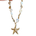 Alloy Shell Starfish Conch Necklace Beach Vacation Geometric Collarbone Chain view 5