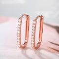 French Minimalist Women's Ear Cuff With Micro Inlaid Zircon, Fashion Jewelry For Daily Wear Earrings view 3