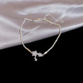Copper Heart Bangle With Zircon Pearl And Black Onyx Light Luxury Designer Jewelry view 3