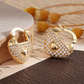 Metal Plated Heart Ear Cuffs For Women, Hollow Floral Earrings In Niche Middle Eastern Style view 4